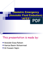 Amniotic Fluid Embolism