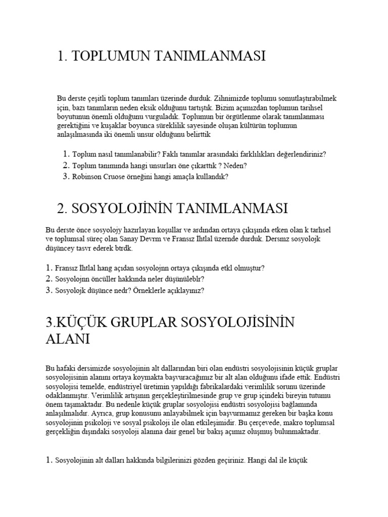Kucuk Gruplar Sosyolajisi PDF