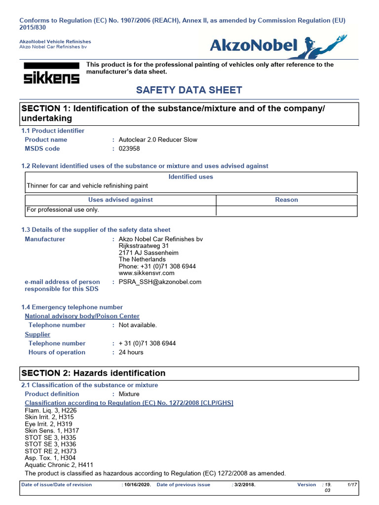 S01 Autoclear 2 0 Reducer Slow GBEN | PDF | Occupational Safety And ...