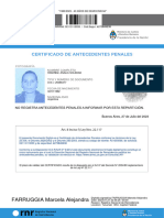 Certificado Antecedentes