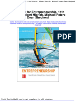 Test Bank For Entrepreneurship 11th Edition Robert Hisrich Michael Peters Dean Shepherd