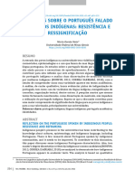 Reflexões Sobre o Português Falado Por Indígenas