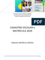 Manual para Cadastro Escolar 2024