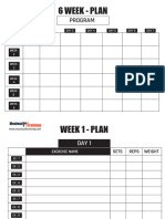6 Week Planner