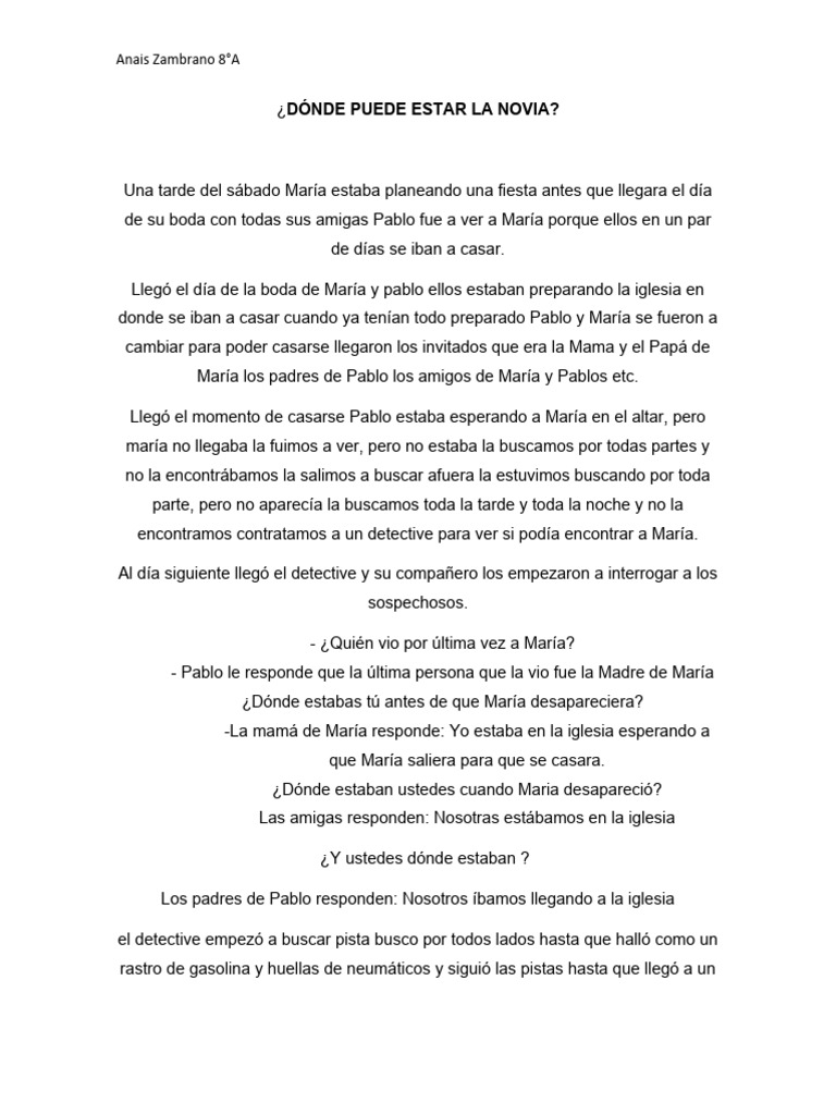 Boda interrumpida: el misterio de María | PDF