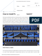 How To Install Patch Panel and Switch - FS Community