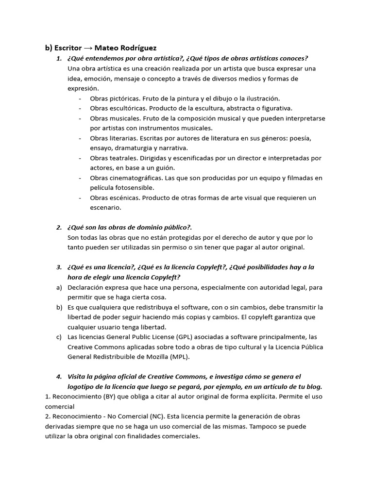 Actividad 3 - Derechos de Autor | PDF | Creative Commons