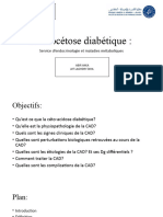 Acidocétose Diabétique:: Service D'endocrinologie Et Maladies Métaboliques