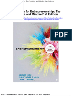 Test Bank For Entrepreneurship The Practice and Mindset 1st Edition
