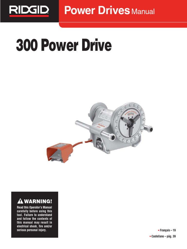 Ridgid Model300 Operators Manual | PDF | Screw | Switch
