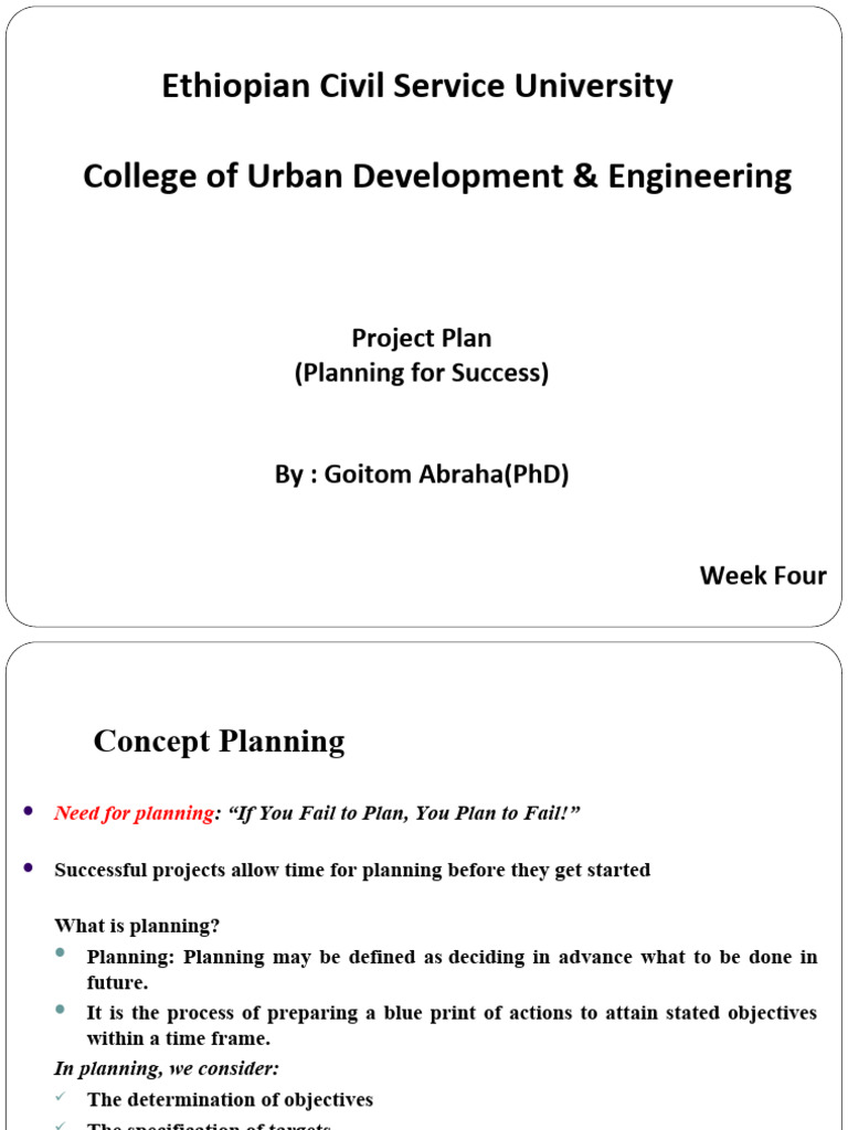 Week 4 project plan revised pdf business
