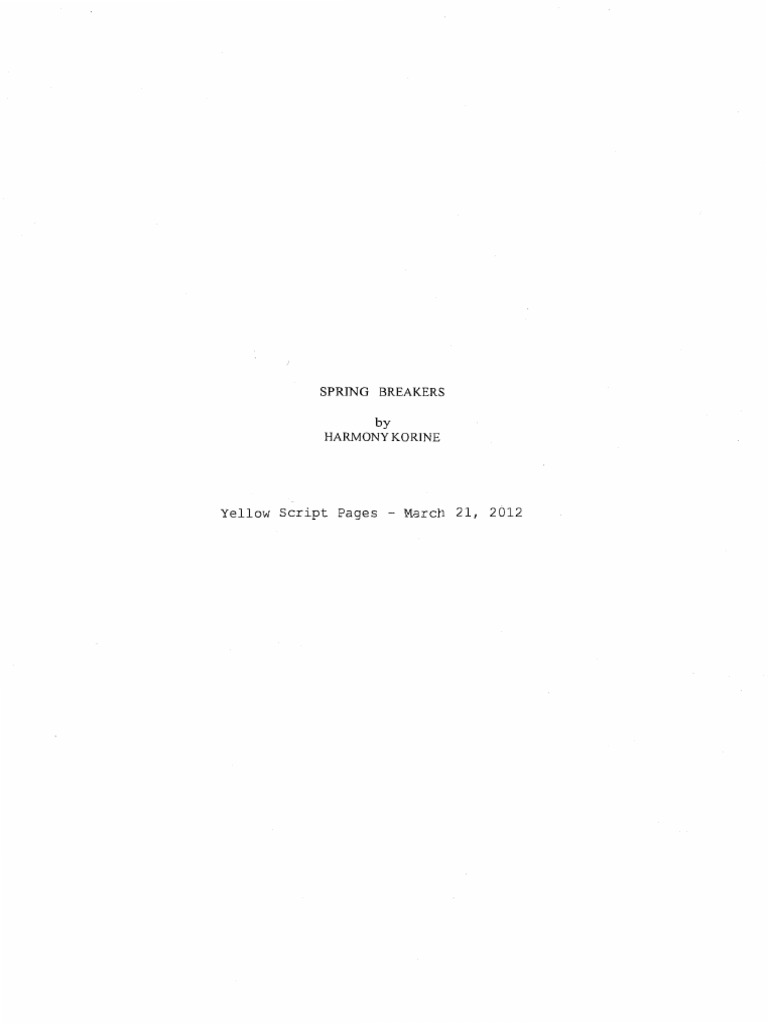 Spring breakers pdf