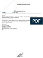 Esquela de Observación: Fecha. Esquela N°. Título N°. Nro Formulario. Presentado El Fecha Vcmto. Partida N°