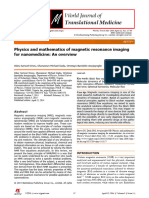 Physics and Mathematics of Magnetic Resonance Imaging For Nanomedicine: An Overview