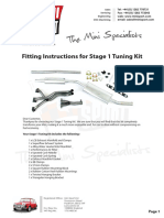 Mini Sport Stage 1 Tuning Kit Fitting Instructions