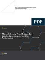 Microsoft Security Virtual Training Day - Security Compliance and Identity Fundamentals