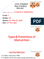 L9 Prevention of Malnutrition