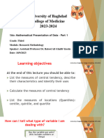 L2 - Mathematical Presentation of Data