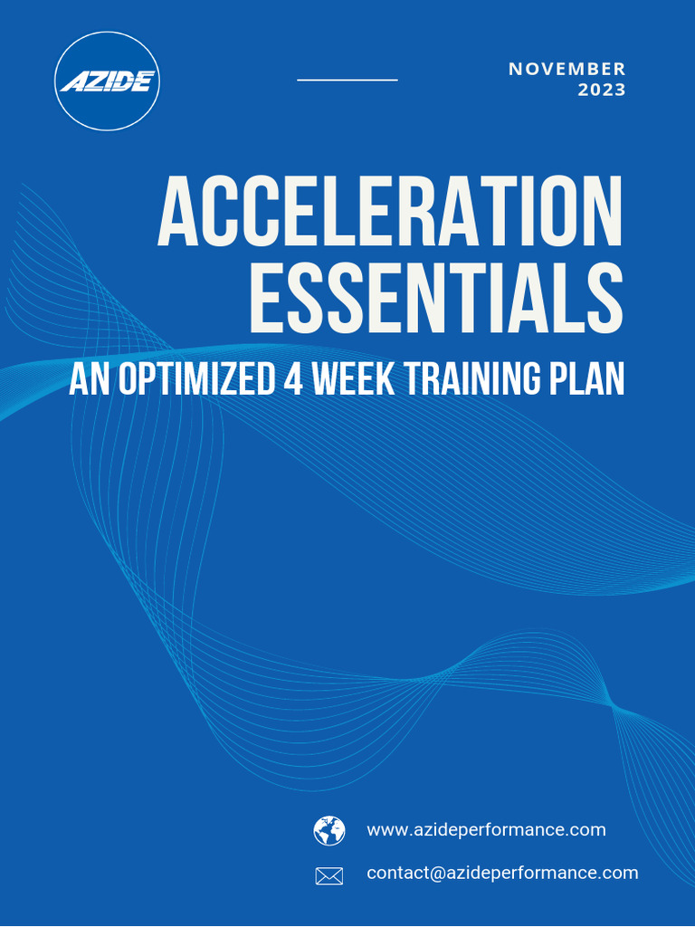 4-Week Acceleration Training Plan | PDF | Muscle Hypertrophy | Skeletal ...