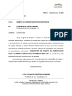 04.) Comunicacion de La Presideta A La Comisión