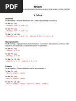 R Code Cheat Sheet