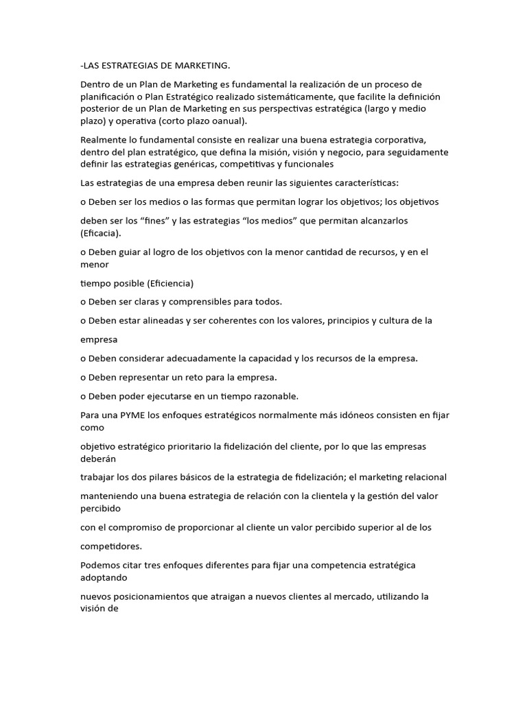 Estrategias de Marketing Efectivas | PDF | Marketing | Business
