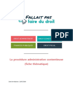 Procedure Administrative Contentieuse - FT