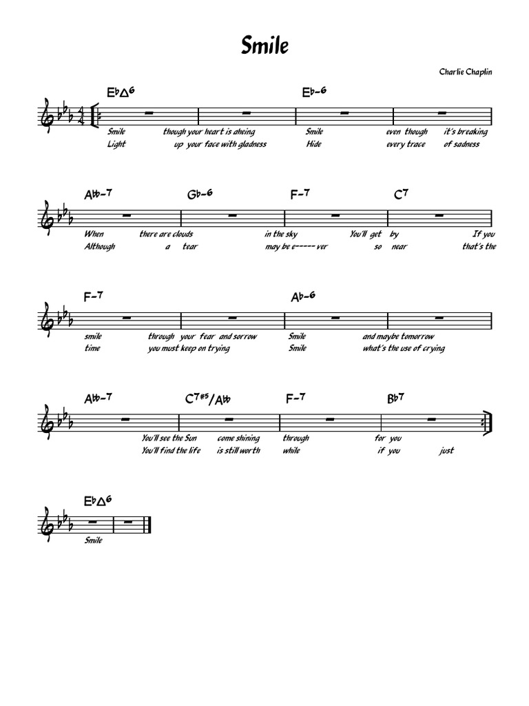 Smile (Eb) | PDF