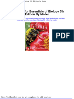 Test Bank For Essentials of Biology 5th Edition by Mader