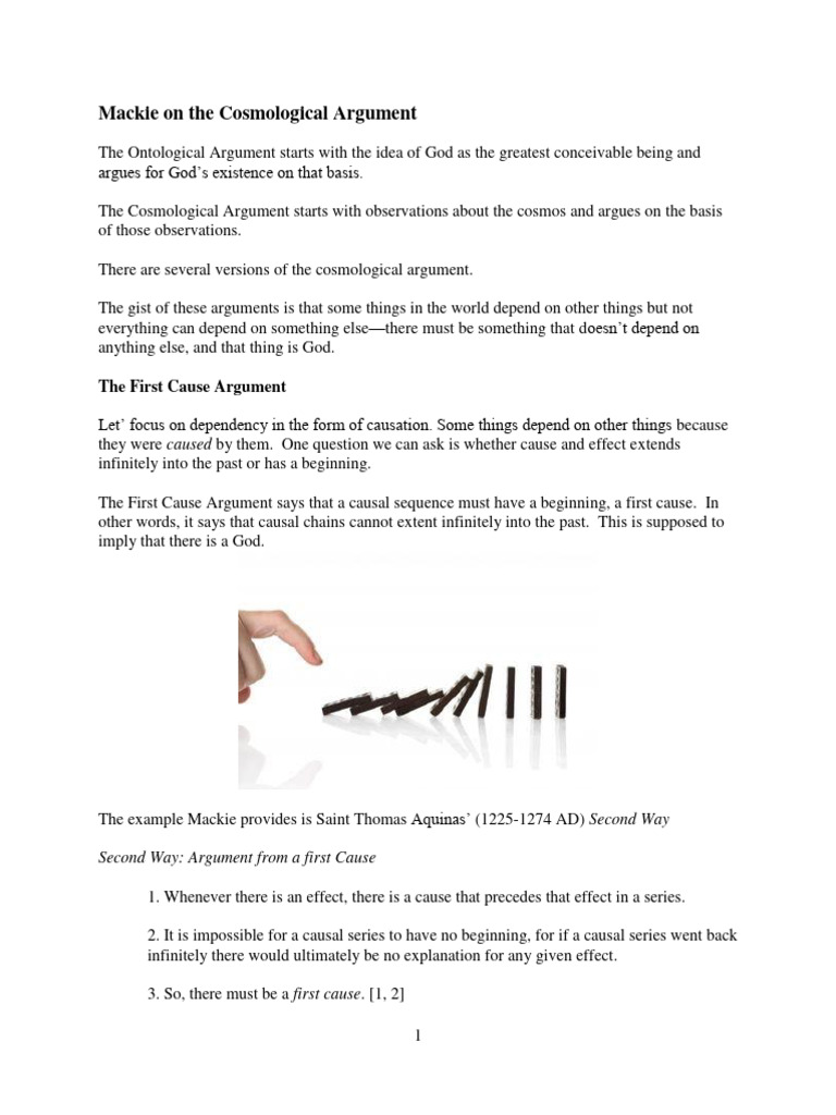 Philosophical Analysis of First Cause | PDF | Causality | Metaphysics