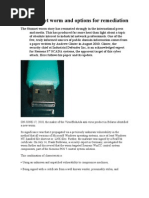 The Stuxnet Worm and Options For Remediation