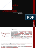 Programmation Urbaine Et Architecturale - 1 Er Année Master Architecture - 2019 2020