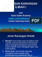 Materi Penulisan Karangan Ilmiah I