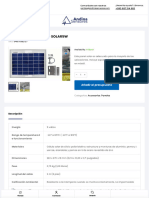 1 Panel Solar de 5 Vatios - SOLAR5W - Andina Sensores
