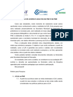 Orientação para Pesquisa - A Educação de Jovens e Adultos No Pne e No Pme