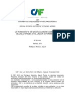 La Ronda Doha de Negociaciones Comerciales Multilaterales. Evaluación y Perspectivas