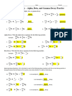 W Nuclearchemistry answERKEY