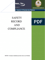 Safety Record and Compliance