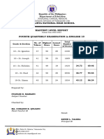 Mariano Mastery Level Fourth Quarter 2022 2023 1