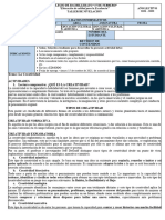 Proyecto Uno Educación Artística Semana 6 Primero 2021-2022