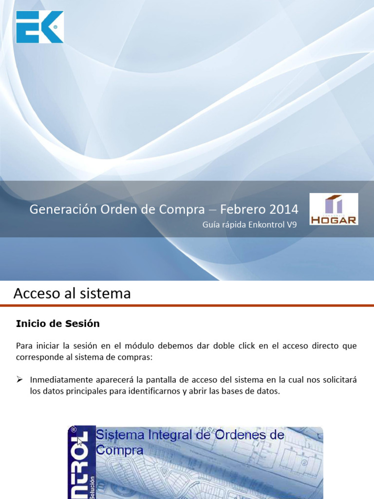 Guía Rápida para Generar Órdenes de Compra | PDF | Contraseña | Informática