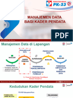 Manajemen Data Bagi Kader - Pemutakhiran PK-23