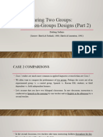 Comparing Two Groups (Part 2)