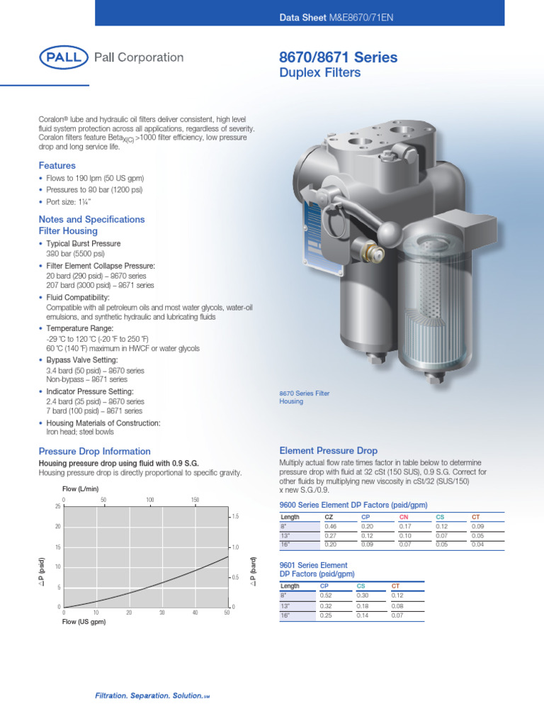 8670 8671SeriesDatasheet PDF Viscosity Valve