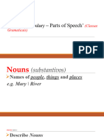 Parts of Speech (Category Words)