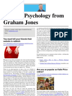 Internet Psychology From Graham Jones