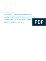 Analisis Cientificos y Tecnicos de Impactos, Adaptaciones y Mitigacion Del Cambio Climatico GT II IPCC