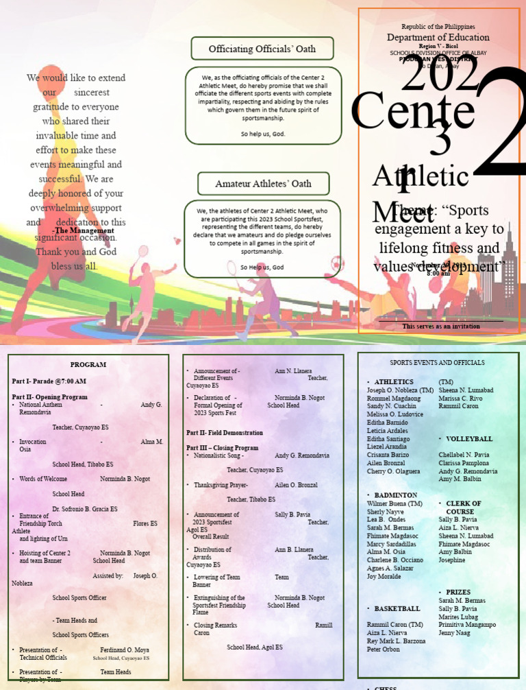 Sports Program | PDF