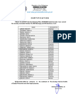 Certicate of Electoral Board