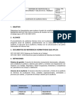 4 Procedimiento de Auditoria Interna K